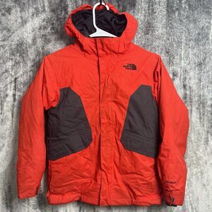 North Face Hyvent 3 in 1 Jacket Boys Medium Red Black Full Zip Outdoor Hiking